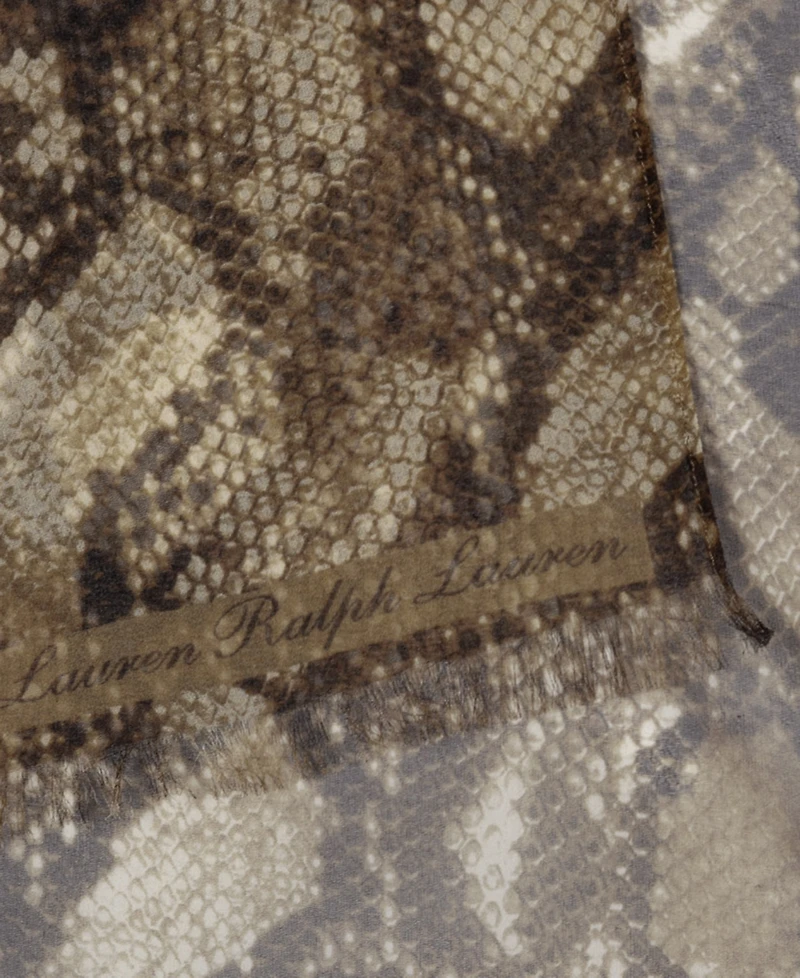 Lauren Ralph Lauren Abstract Silk Oblong Scarf