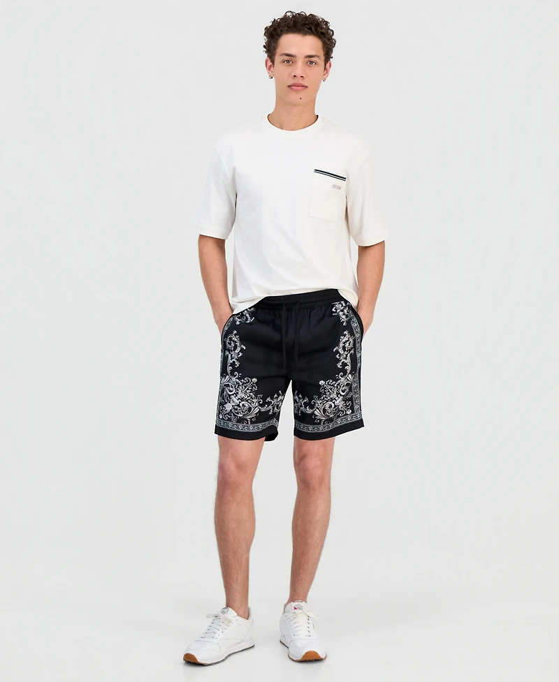 Guess Men's Regal Medallion Charm Shorts