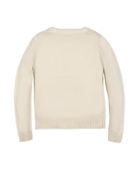 Hope & Henry Girls and Organic Crew Neck Flag Sweater