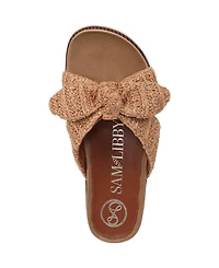 Sam and Libby Women's Astrid Bow Platform Footbed Sandals