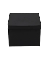 Household Essentials Large Fabric Storage Bins 2 Pack, Black