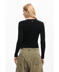 Desigual Women's Fine heart sweater