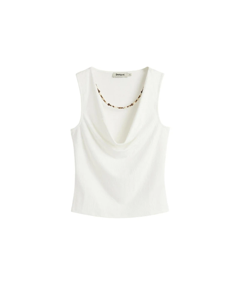 Desigual Women's Draped sleeveless t-shirt