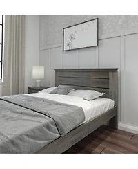 Max & Lily Farmhouse Queen Panel Bed, Pecan