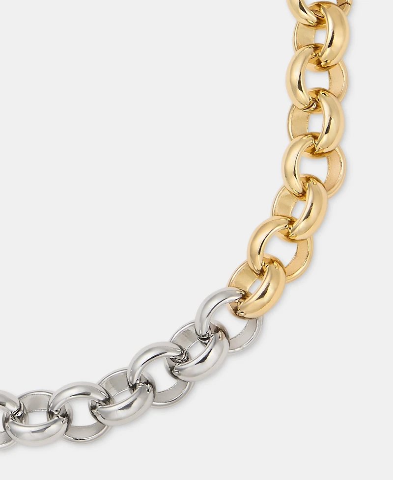 Dkny Round Chain 17" Collar Necklace