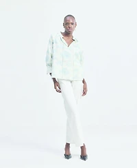 Reistor Women's Relaxed-fit Shirt with Drawstring Animal Print