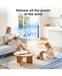 Cowsar 41" Tower Fan, 6 Speeds, 4 Modes, Timer, Oscillating