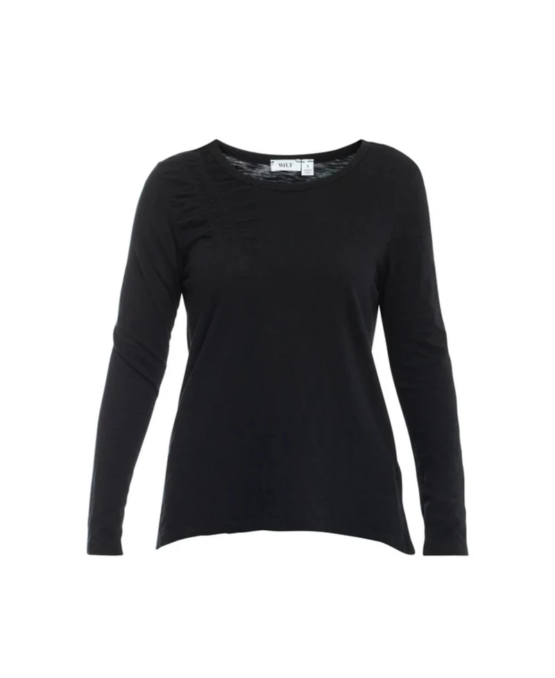 Wilt Clothing Women's Wide Neck Long Sleeve Tee