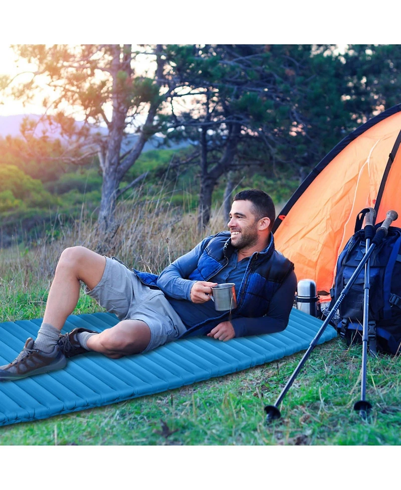 Gouun Inflatable Waterproof Camping Sleeping Pad with 3 Inch Thick Cushion