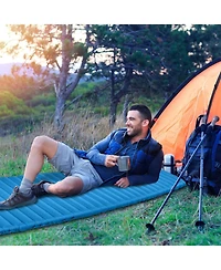 Gouun Inflatable Waterproof Camping Sleeping Pad with 3 Inch Thick Cushion
