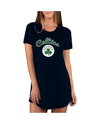 Concepts Sport Women's Black Boston Celtics Marathon Knit Nightshirt
