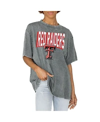 Gameday Couture Women's Gray Texas Tech Red Raiders Solid Defense Oversized T-Shirt