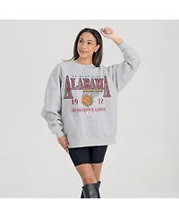 Gameday Couture Women's Gray Alabama Crimson Tide Basketball Premium Fleece Drop Pullover Sweatshirt