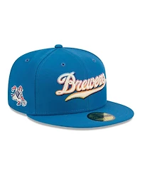 New Era Men's Blue Milwaukee Brewers 2026 City Connect 59FIFTY Fitted Hat
