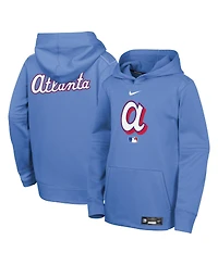 Nike Big Boys and Girls Powder Blue Atlanta Braves 2026 City Connect Authentic Collection Therma-fit Hoodie