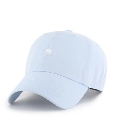 47 Brand Women's Light Dallas Cowboys Base Runner Ballpark Clean Up Adjustable Hat