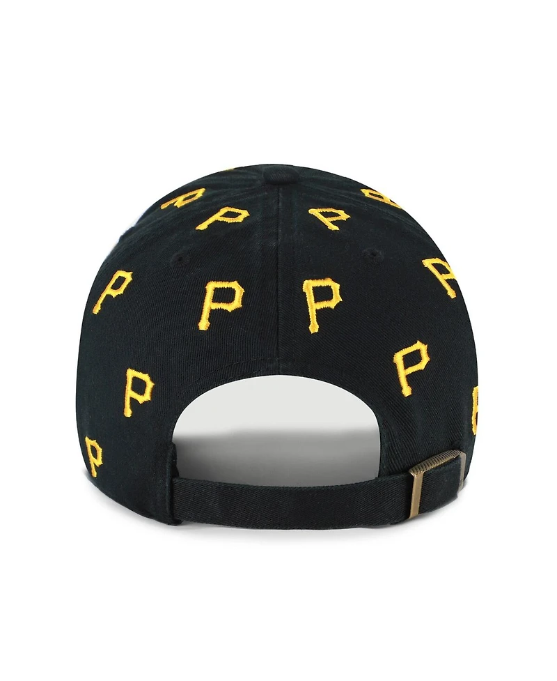 '47 Brand Women's Black Pittsburgh Pirates Confetti Clean Up Adjustable Hat