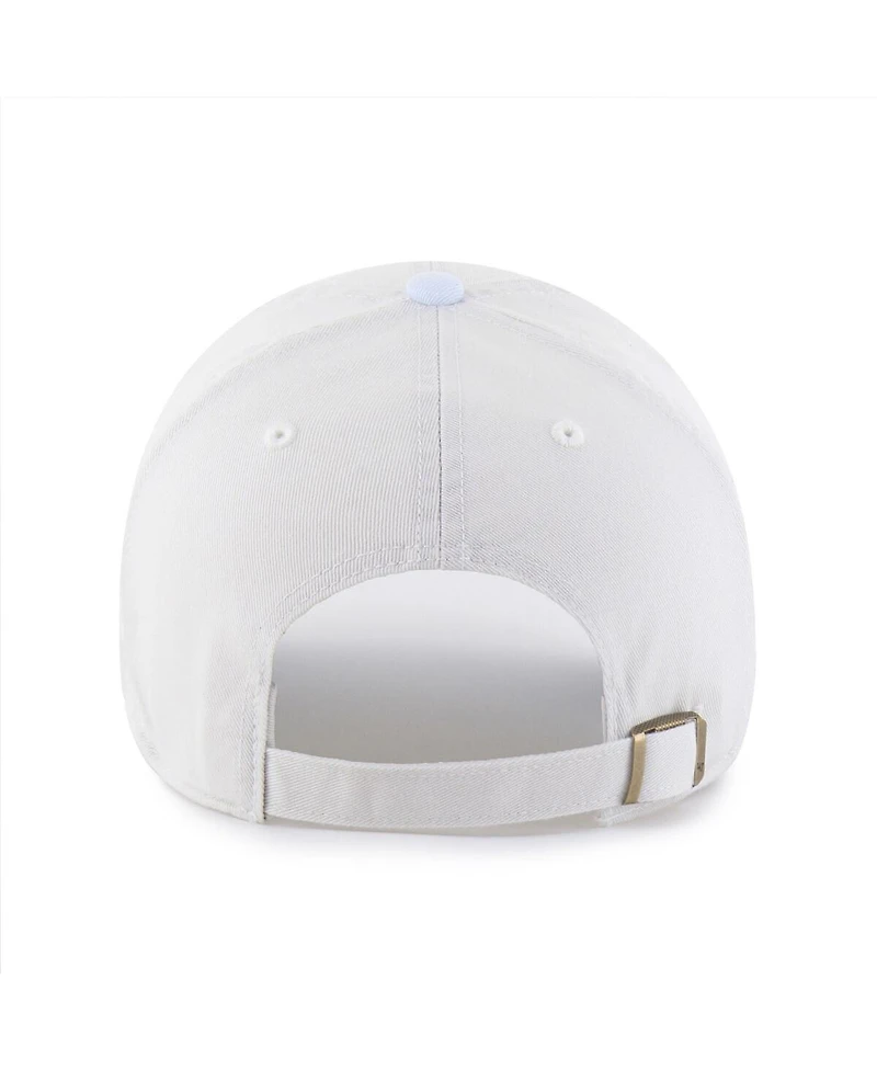 '47 Brand Women's White/Light Blue Toronto Blue Jays Gelato Two-Tone Clean Up Adjustable Hat