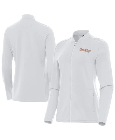 Antigua Women's White Florida Gators GatorBoys Continual Full-Zip Jacket