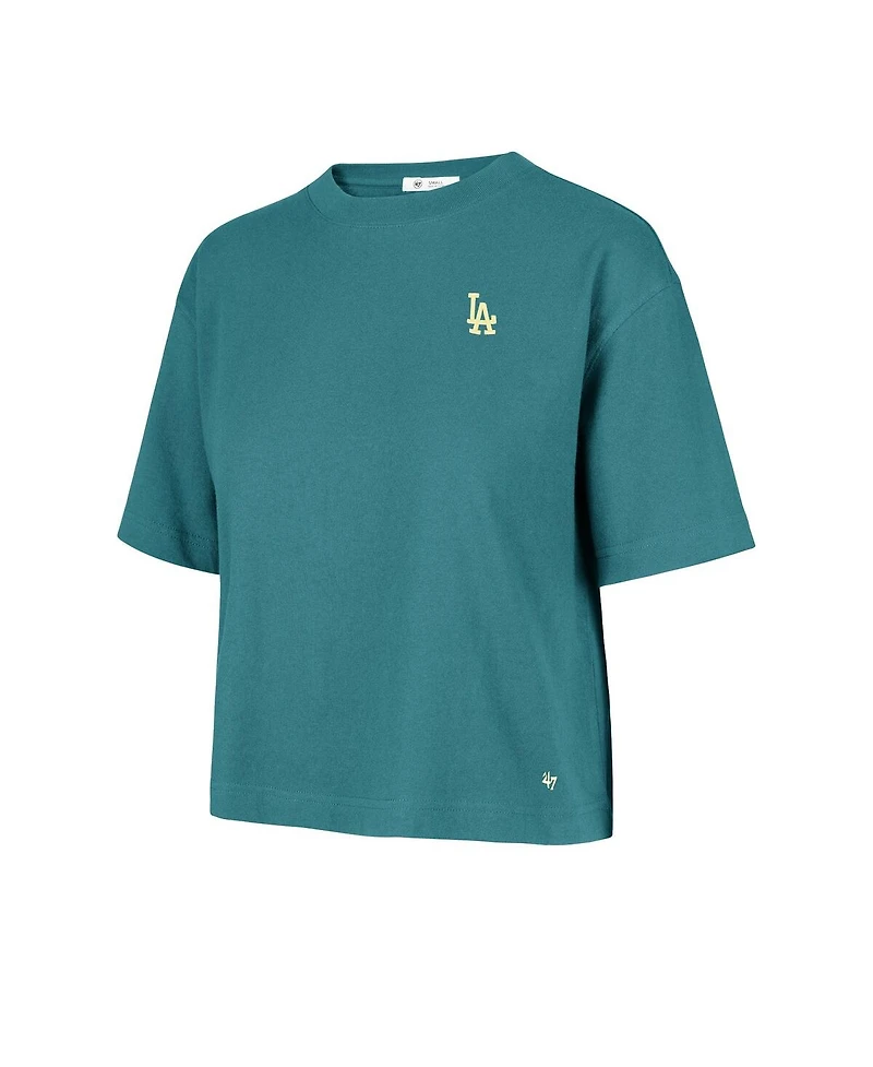 '47 Brand Women's Teal Los Angeles Dodgers Contemporary Basics Leon City T-Shirt