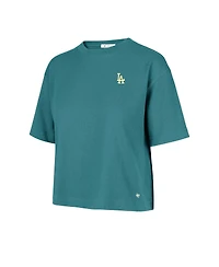 '47 Brand Women's Teal Los Angeles Dodgers Contemporary Basics Leon City T-Shirt