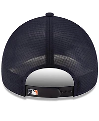 New Era Men's Navy Houston Astros 2026 Batting Practice Apex 9FORTY Adjustable Trucker Hat