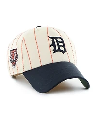 '47 Brand x Rawlings Men's Natural/Navy Detroit Tigers Pinstripe Clean Up Adjustable Hat