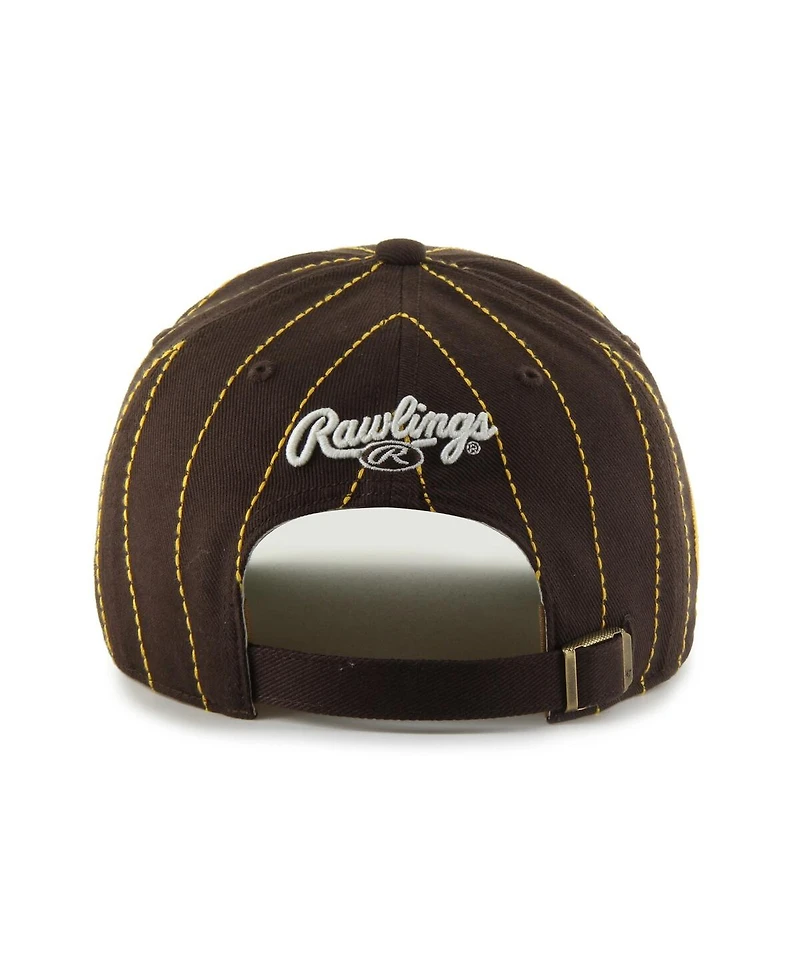 '47 Brand x Rawlings Men's Brown San Diego Padres Pinstripe Hitch Adjustable Hat