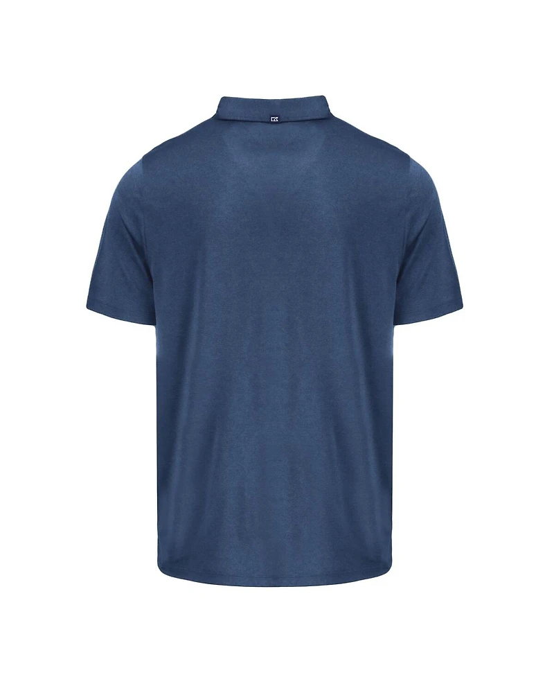 Cutter & Buck Men's Navy West Virginia Mountaineers Coastline Epic Comfort Eco Polo Shirt