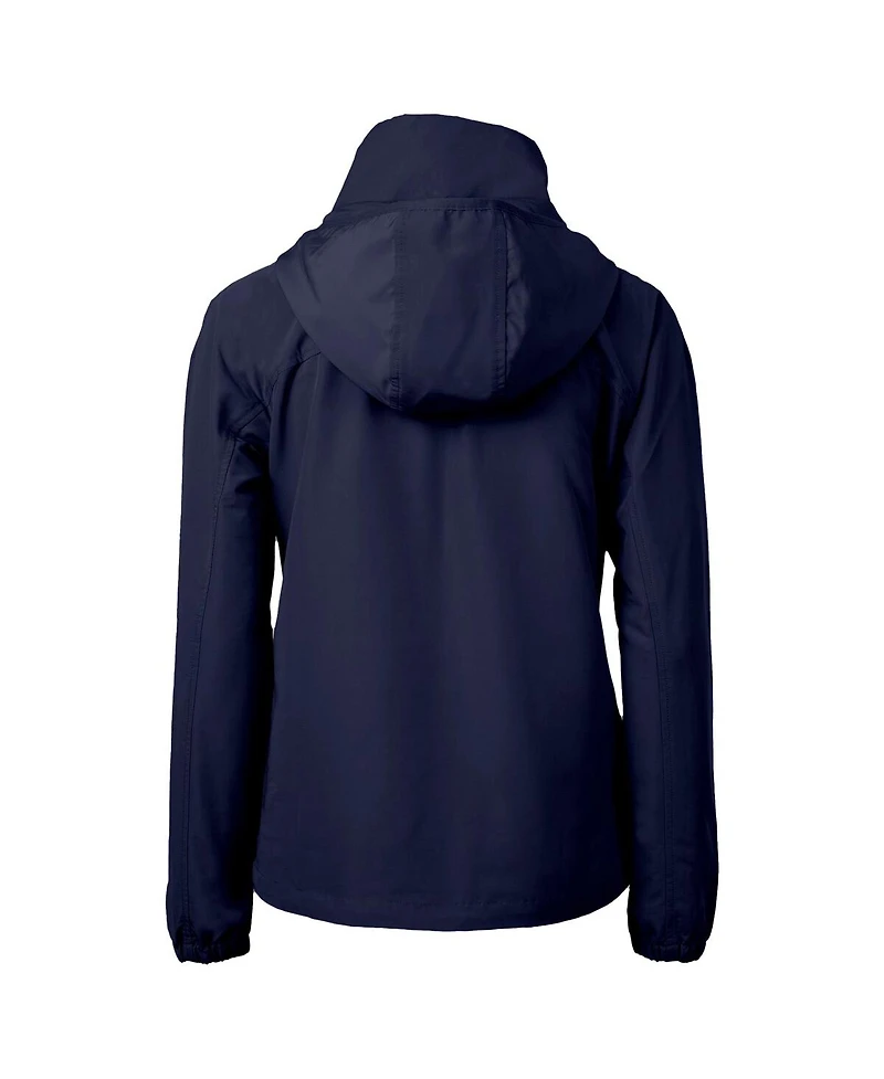 Cutter & Buck Women's Navy Chicago Cubs City Connect Charter Eco Half-Zip Anorak Jacket