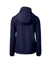 Cutter & Buck Women's Navy Chicago Cubs City Connect Charter Eco Half-Zip Anorak Jacket
