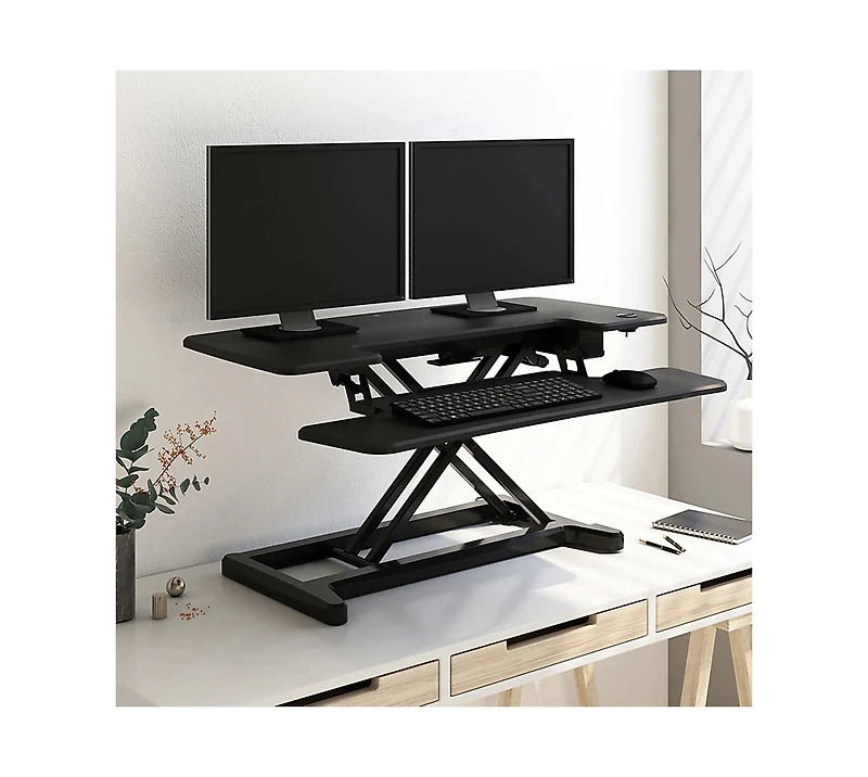 Flexispot 36"W Electric Height Adjustable Desk Converter