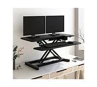 Flexispot 36"W Electric Height Adjustable Desk Converter