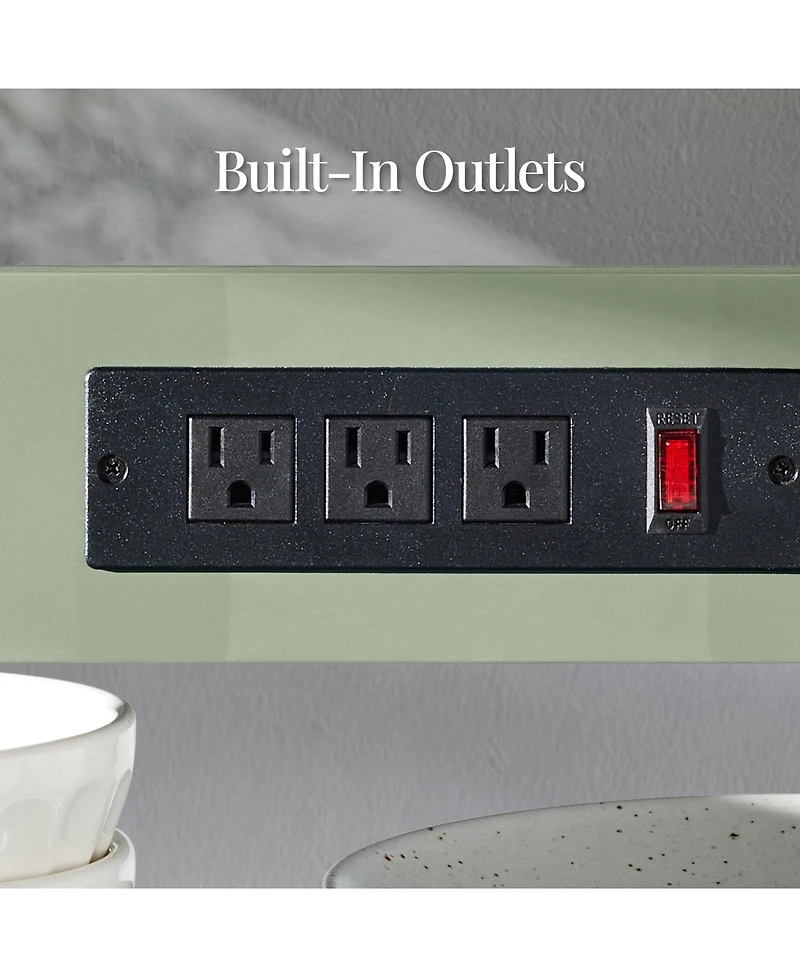 Best Choice Products 36in Large Rolling Kitchen Island Cart, 2-Door Cabinet, Outlet, Hooks, and Wheels