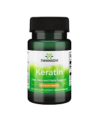 Swanson Keratin From Tibetan Wool, Healthy Joints, Hair, Skin and Nails, Nourishes Connective Tissues, Natural Supplement, 50 mg, 60 Capsules