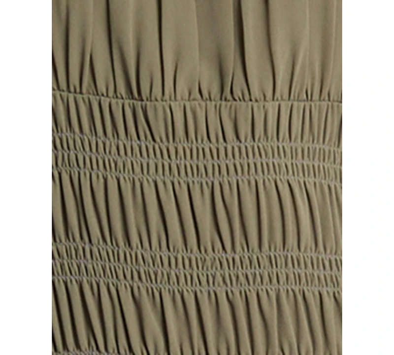 Michael Kors Women's Square Neck Smocked Dress