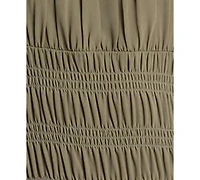 Michael Kors Women's Square Neck Smocked Dress