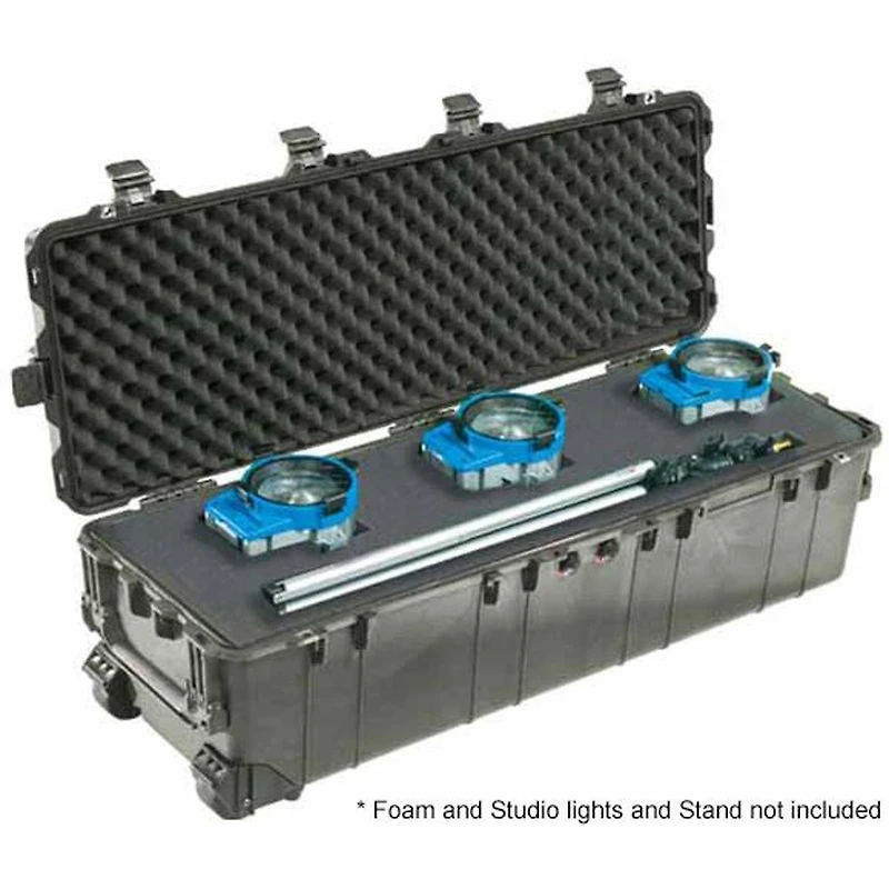 Pelican 1740 Transport Long Case without Foam, 9.5 inches Bottom Depth
