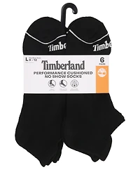 Timberland Men's 6-Pack Millboro No Show Socks