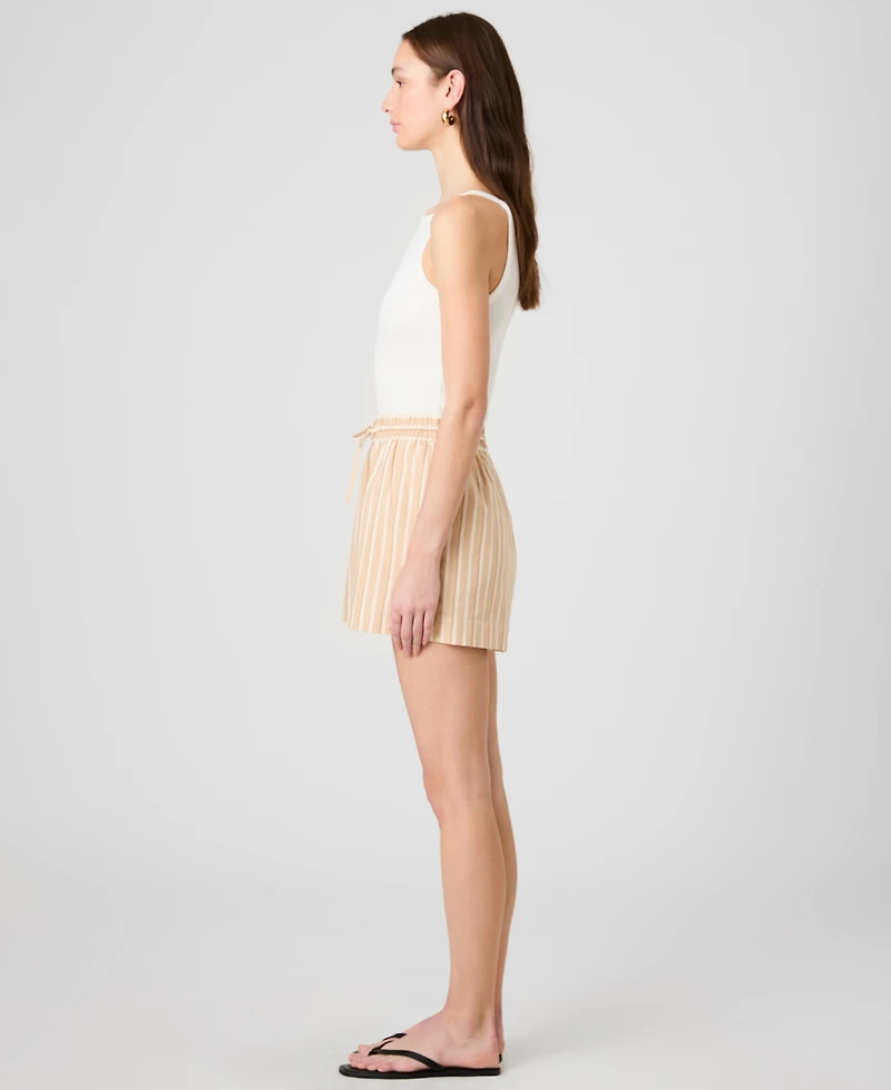 French Connection Women's Stripe Pull-On Shorts