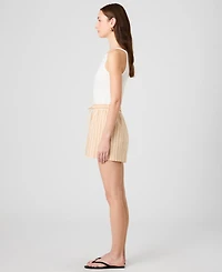 French Connection Women's Stripe Pull-On Shorts