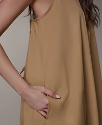 Donna Karan Weekend Women's Sleeveless Halter Tie Back Maxi Dress