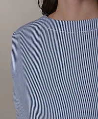 Donna Karan Weekend Women's Striped Boat Neck Top