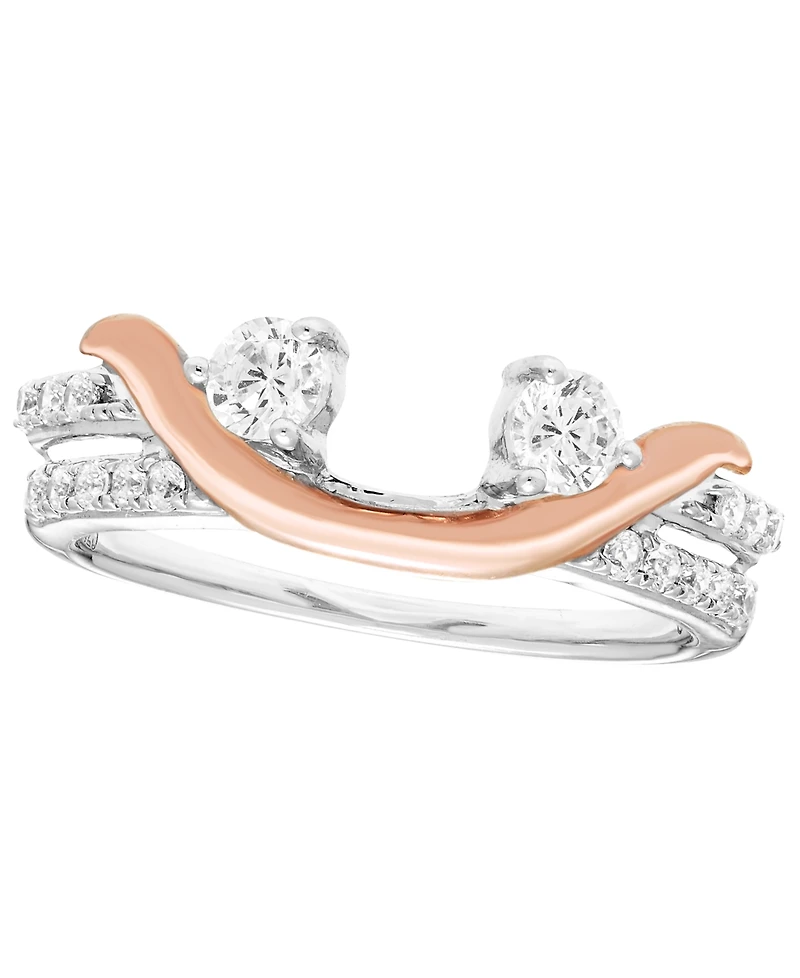 Macy's Diamond Ring Guard (1/2 ct. t.w.) in 14k Two-Tone Gold