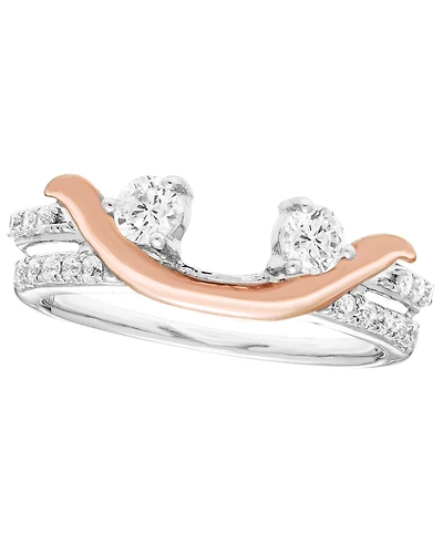 Macy's Diamond Ring Guard (1/2 ct. t.w.) in 14k Two-Tone Gold