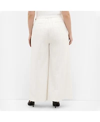 City Chic Women's Pinstripe Wide Leg Pant