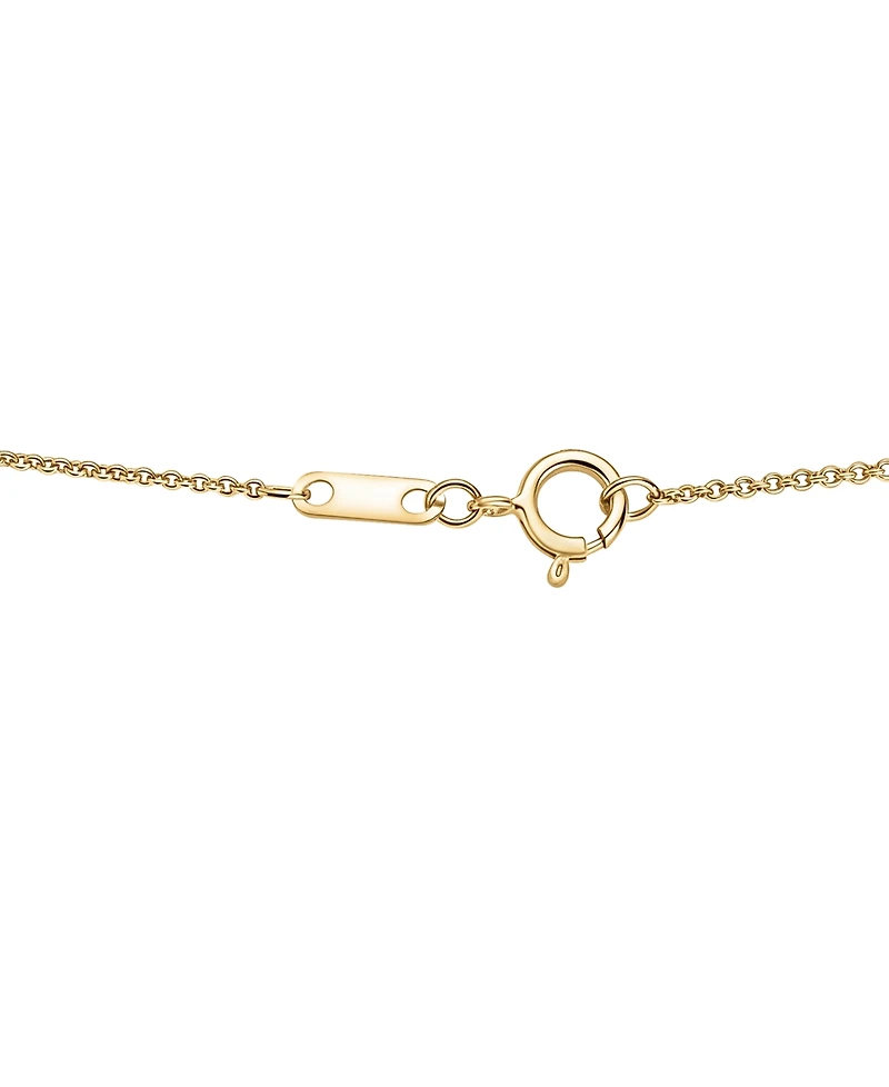 Wrapped Diamond Station Necklace (1/10 ct. t.w.) in 10k Yellow Gold