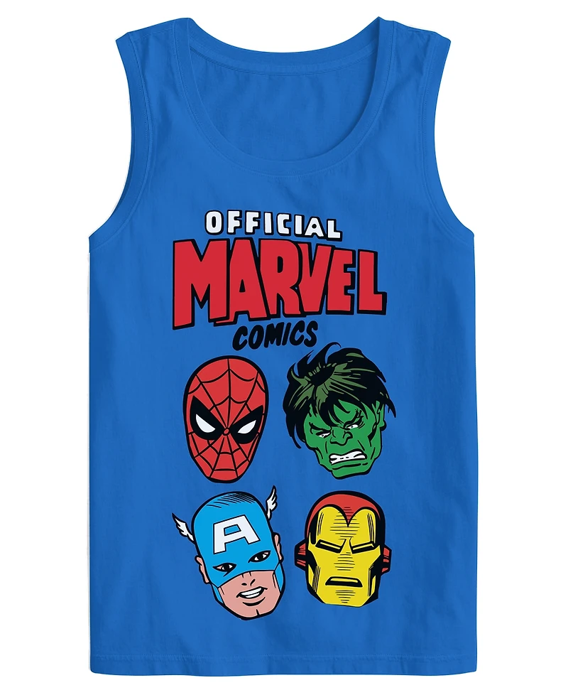 Hybrid Apparel Men's Super Heroes Graphic Round Neck T-Shirt