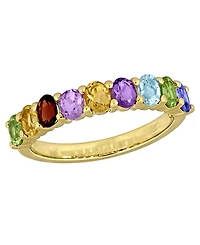 Macy's Multi-Gemstone (1-5/8 ct. t.w.) Ring in 18k Gold Flash Plated Sterling Silver