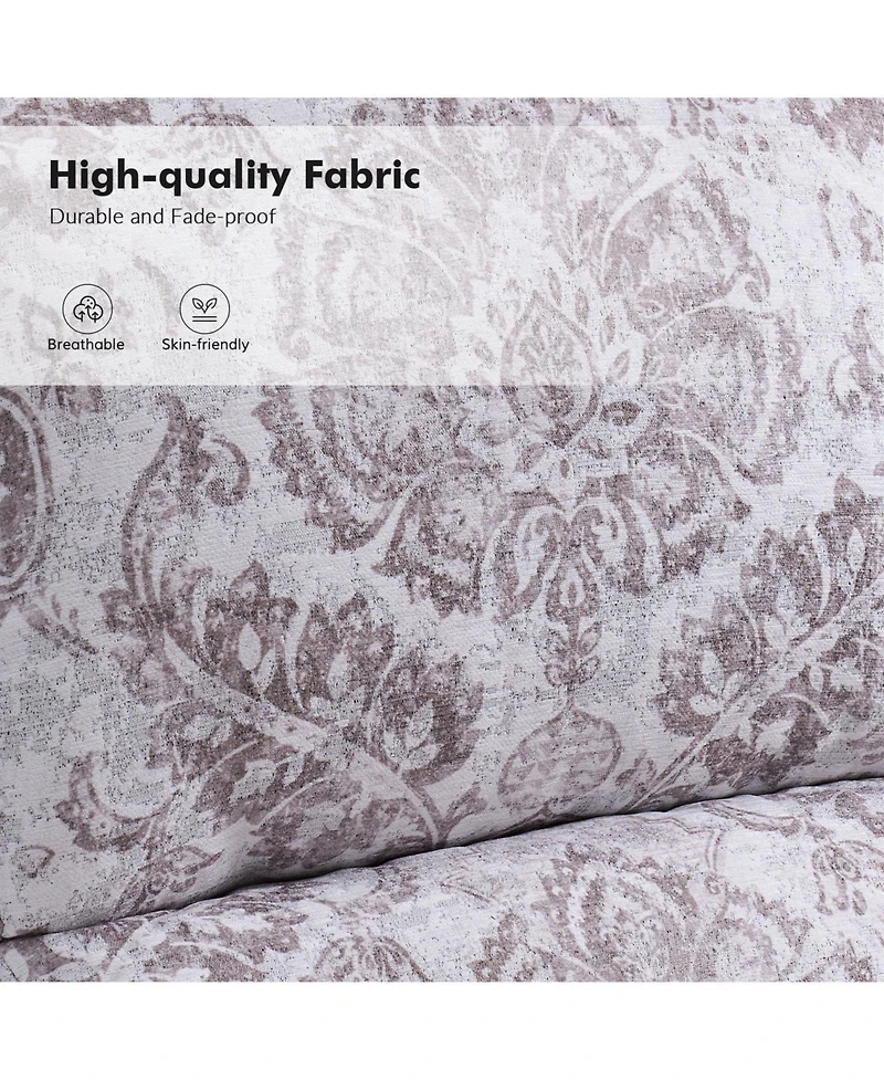 Hulala Home Ariany Floral Manual Recliner with Nailheads